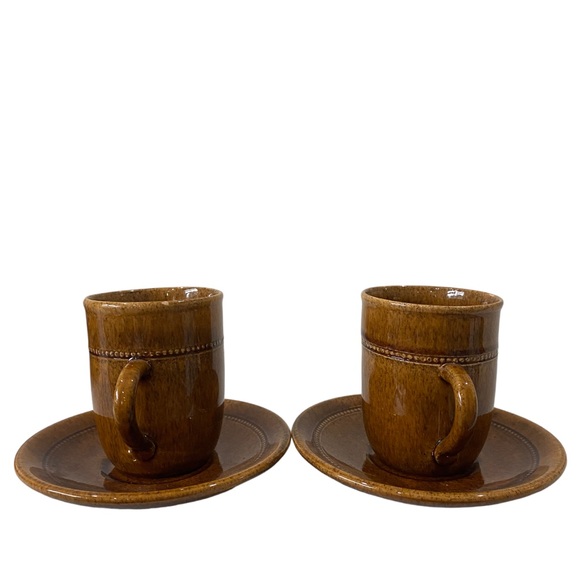 Vintage 1960s Höganäs Ceramics | Old Höganäs | String of pearls cups / saucer - Picture 7 of 11